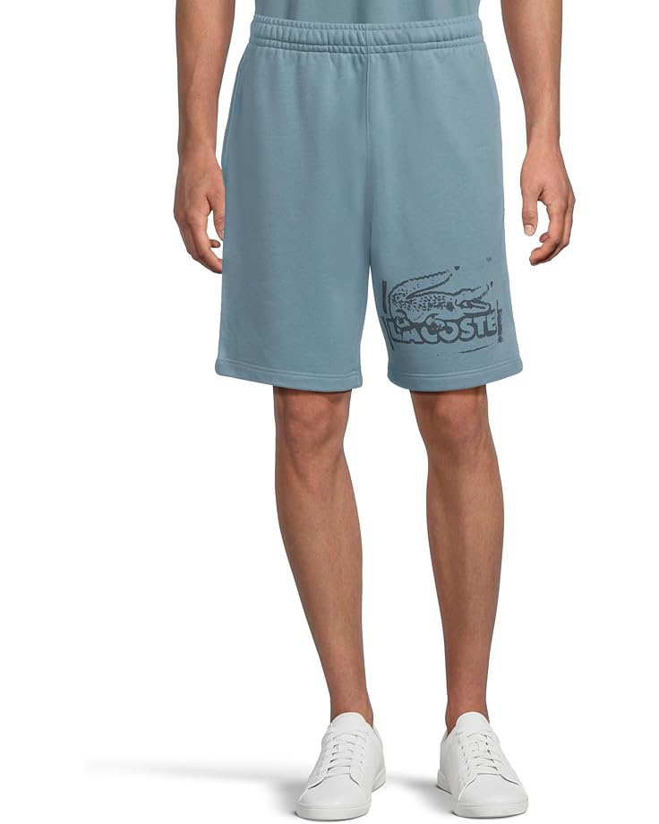 

Шорты Lacoste Regular Fit Spray Paint Shorts, цвет Limestone/Falcon