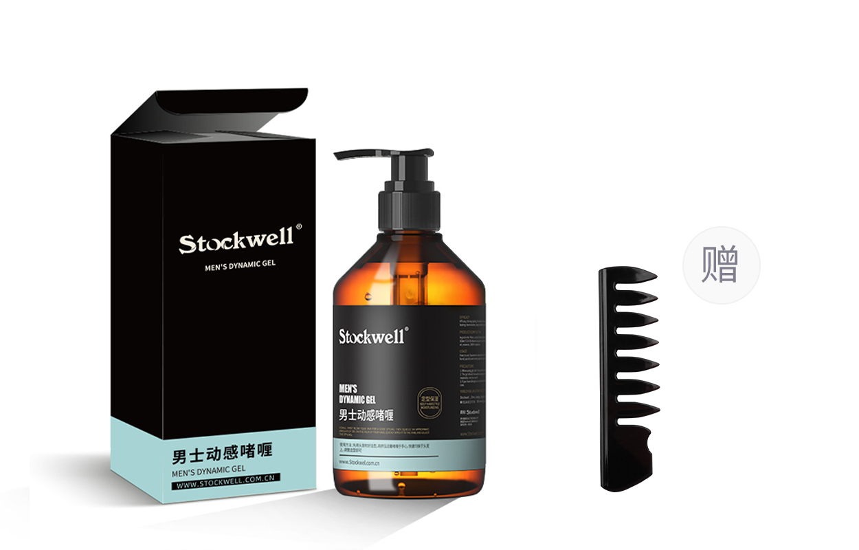 

Мужской гель для укладки action gel с увлажнением, стойкий, для моделирования, 300 мл Stockwell