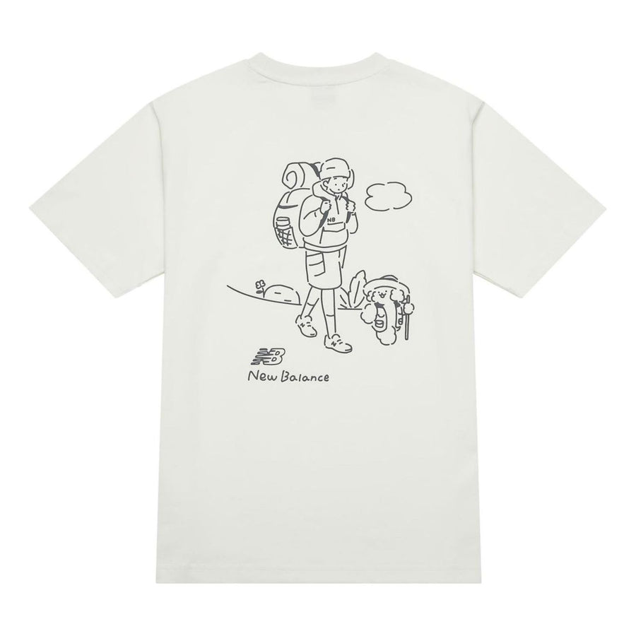 

Футболка New Balance Hiking Graphic T-Shirt 'White', белый