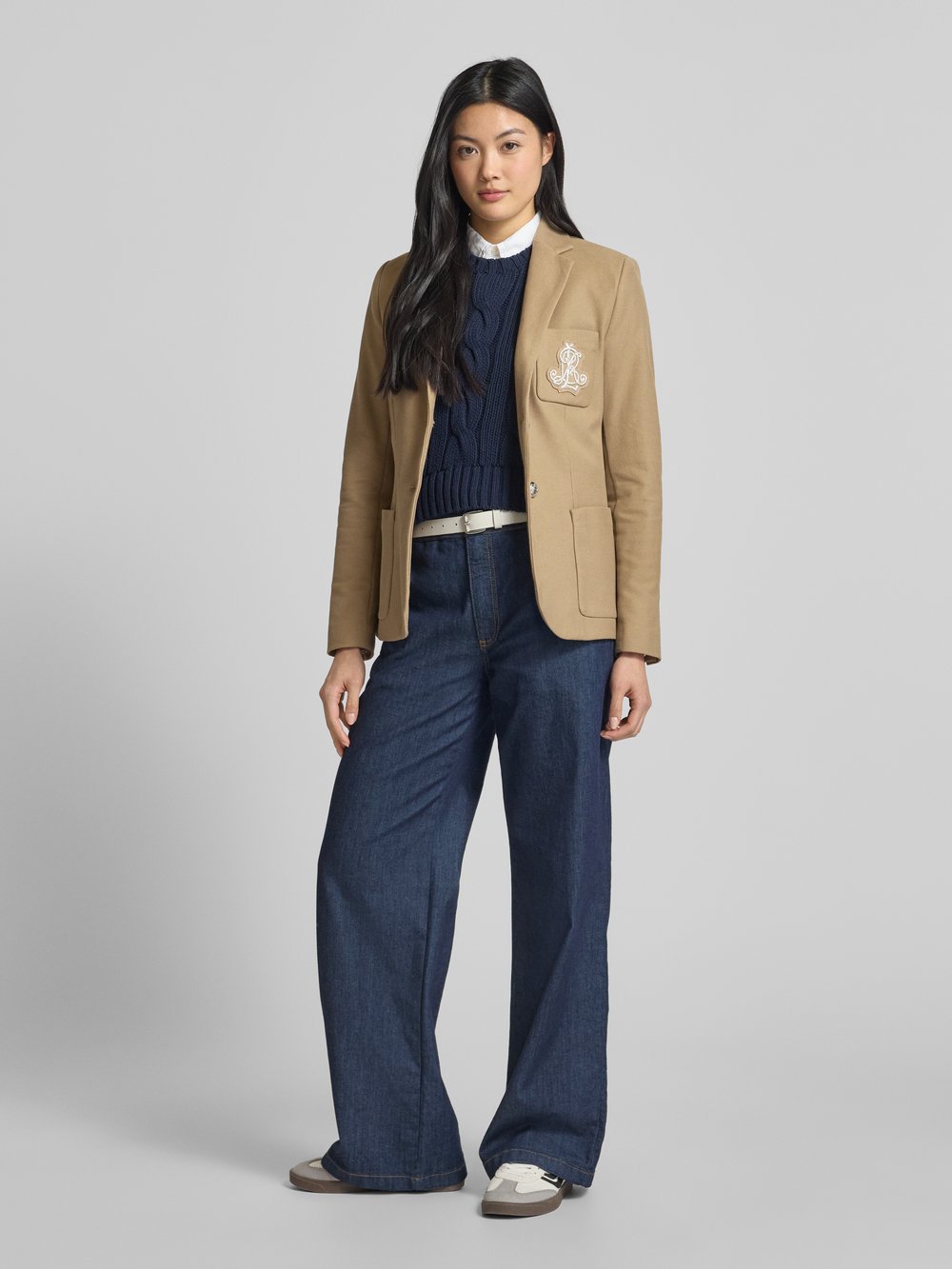 

Пиджак с накладными карманами модель «АНФИСА» Lauren Ralph Lauren, коричневый