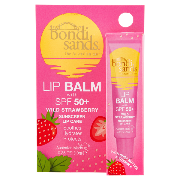 

Питательный бальзам для губ с spf50+ лесная земляника, 10 г Bondi Sands