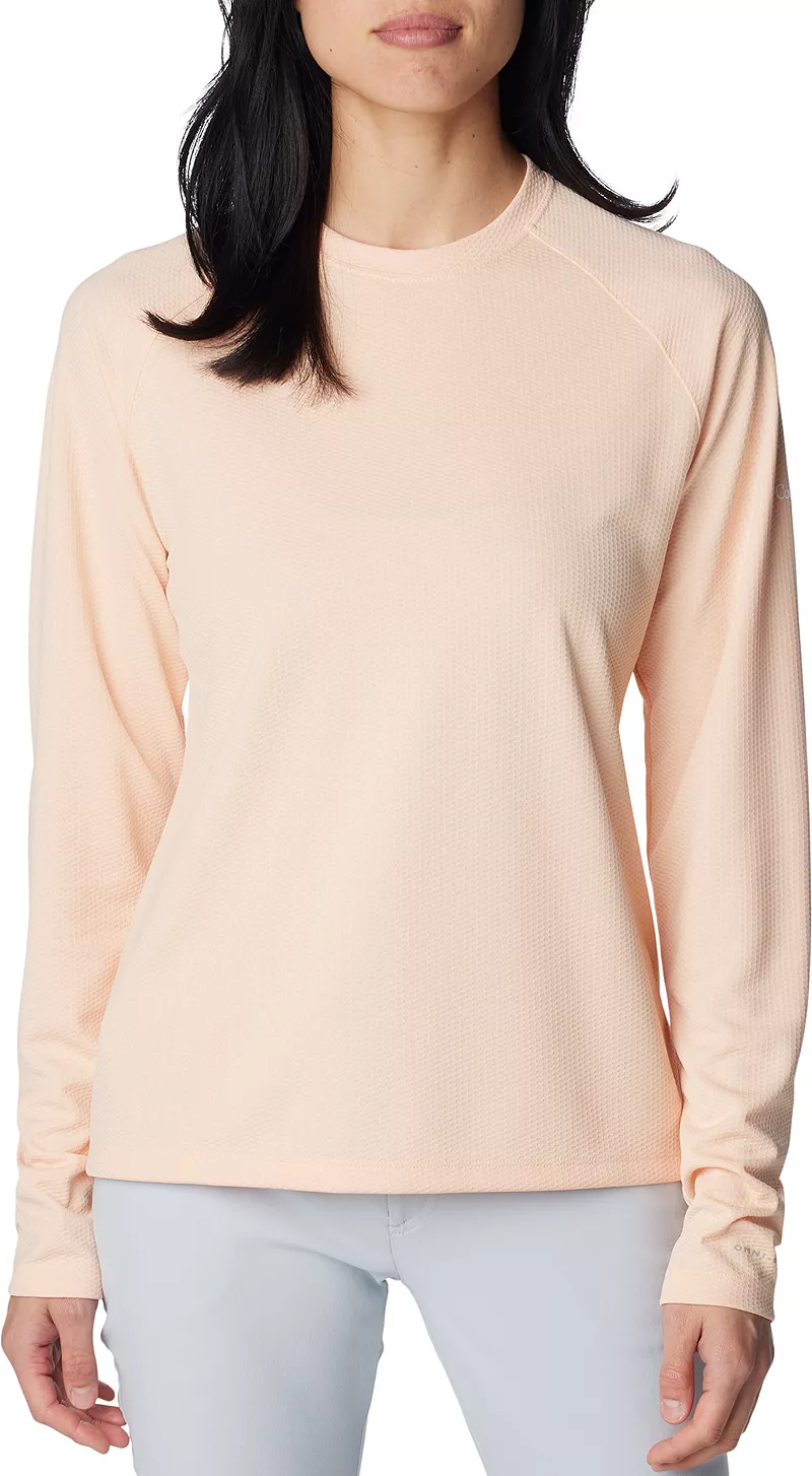 

Женская рубашка с длинным рукавом Columbia PFG Solar Stream, цвет Peach Fizz