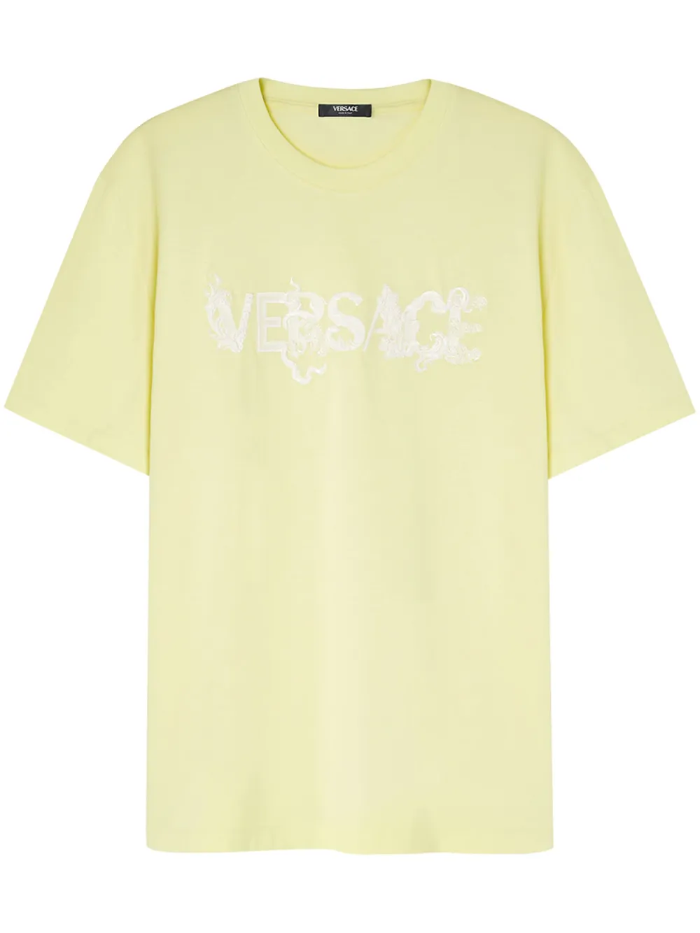 

Футболка с вышитым логотипом VERSACE, желтый
