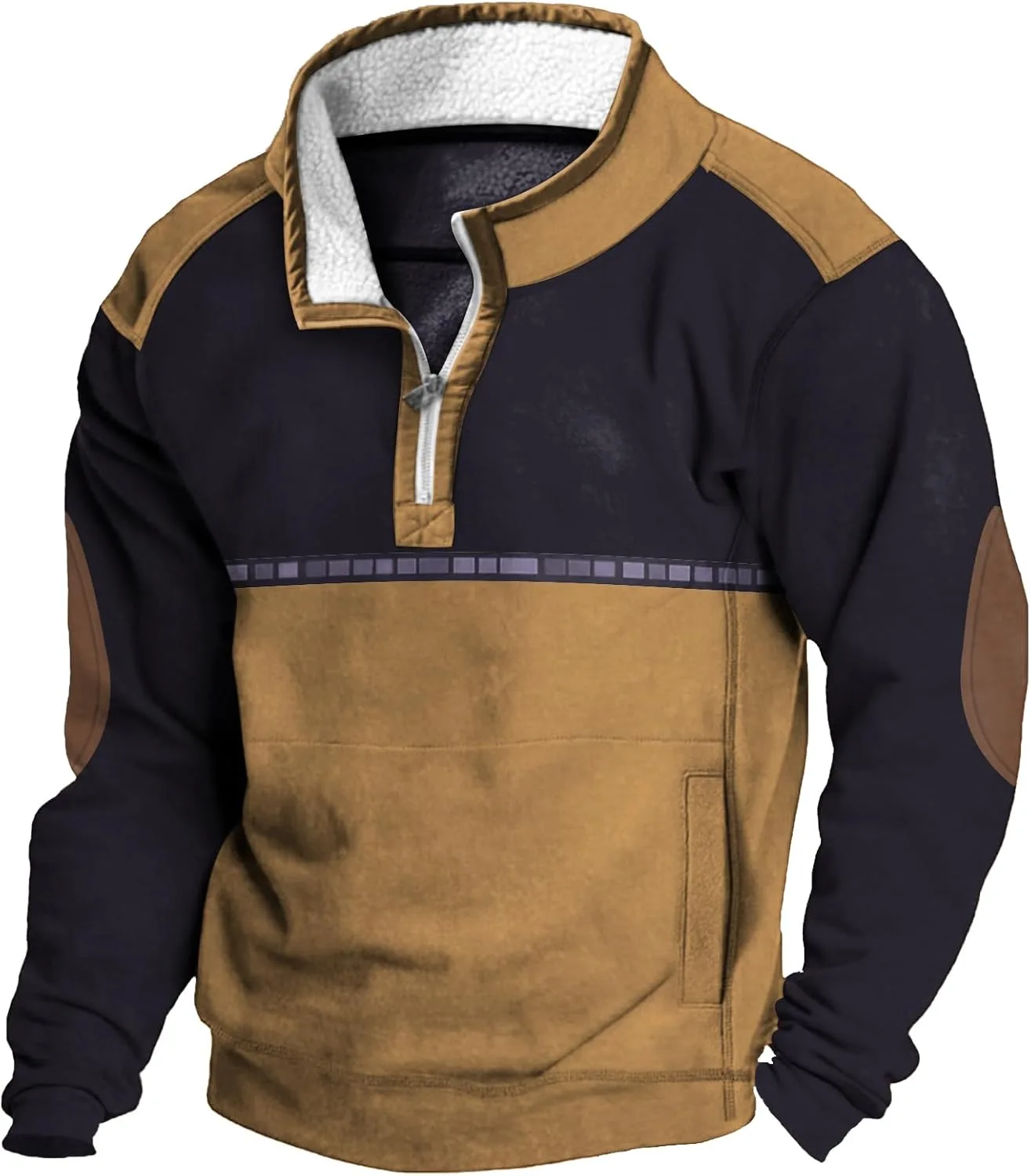 

Толстовка с капюшоном Western Cowboy, мужская, с карманами и воротником Biacolum