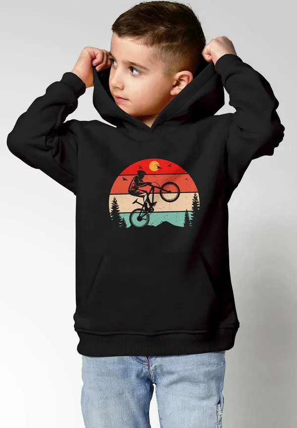 Толстовка biken radfahren bmx motiv spruch lustig Moonworks, Schwarz