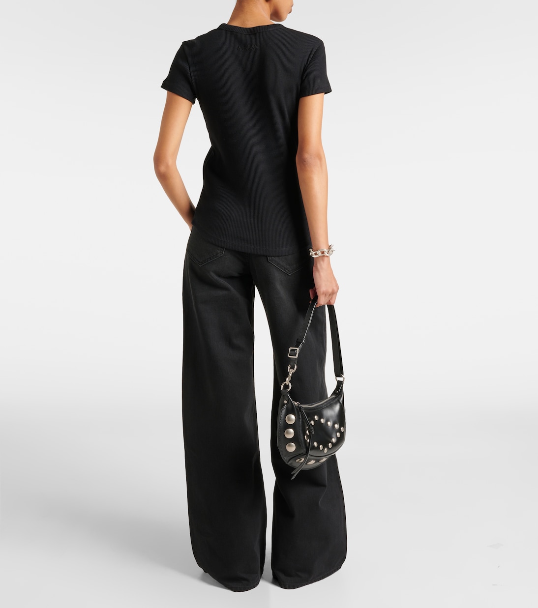 Футболка Taomiga из хлопкового джерси Isabel Marant, черный — фото 3