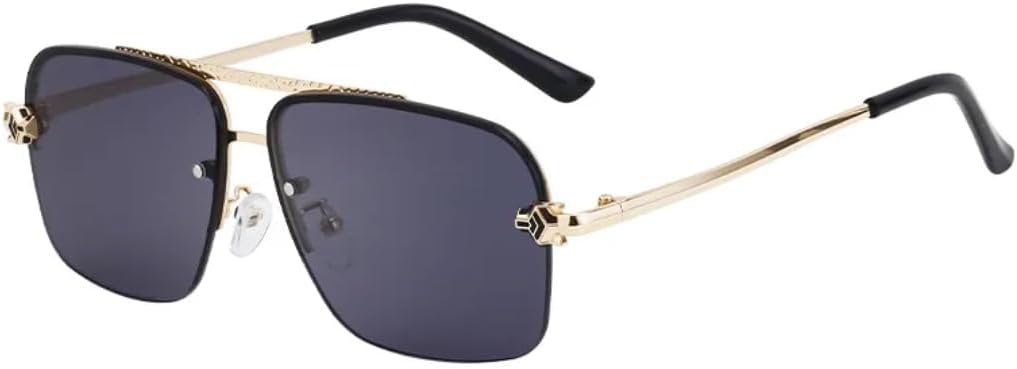 

Солнцезащитные очки для мужчин и женщин - защита UV400 - металлические петли, большая оправа, градиентные линзы, для занятий спортом на открытом воздухе и вождения DSVIGF, Ttyj340-2