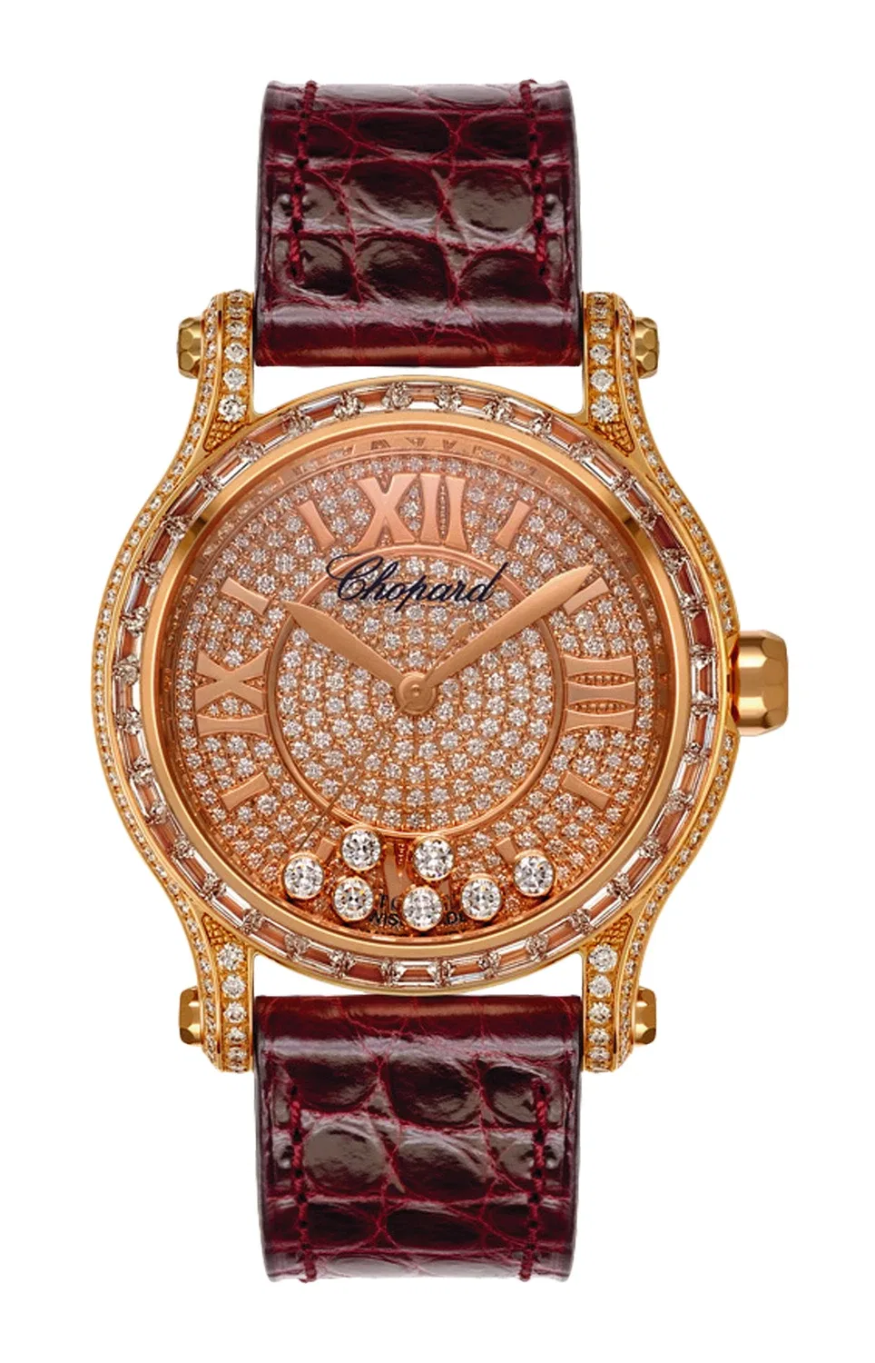 HAPPY SPORT 36 ММ, ЭТИЧНОЕ РОЗОВОЕ ЗОЛОТО, БРИЛЛИАНТЫ - 274891-5013 CHOPARD, золотой