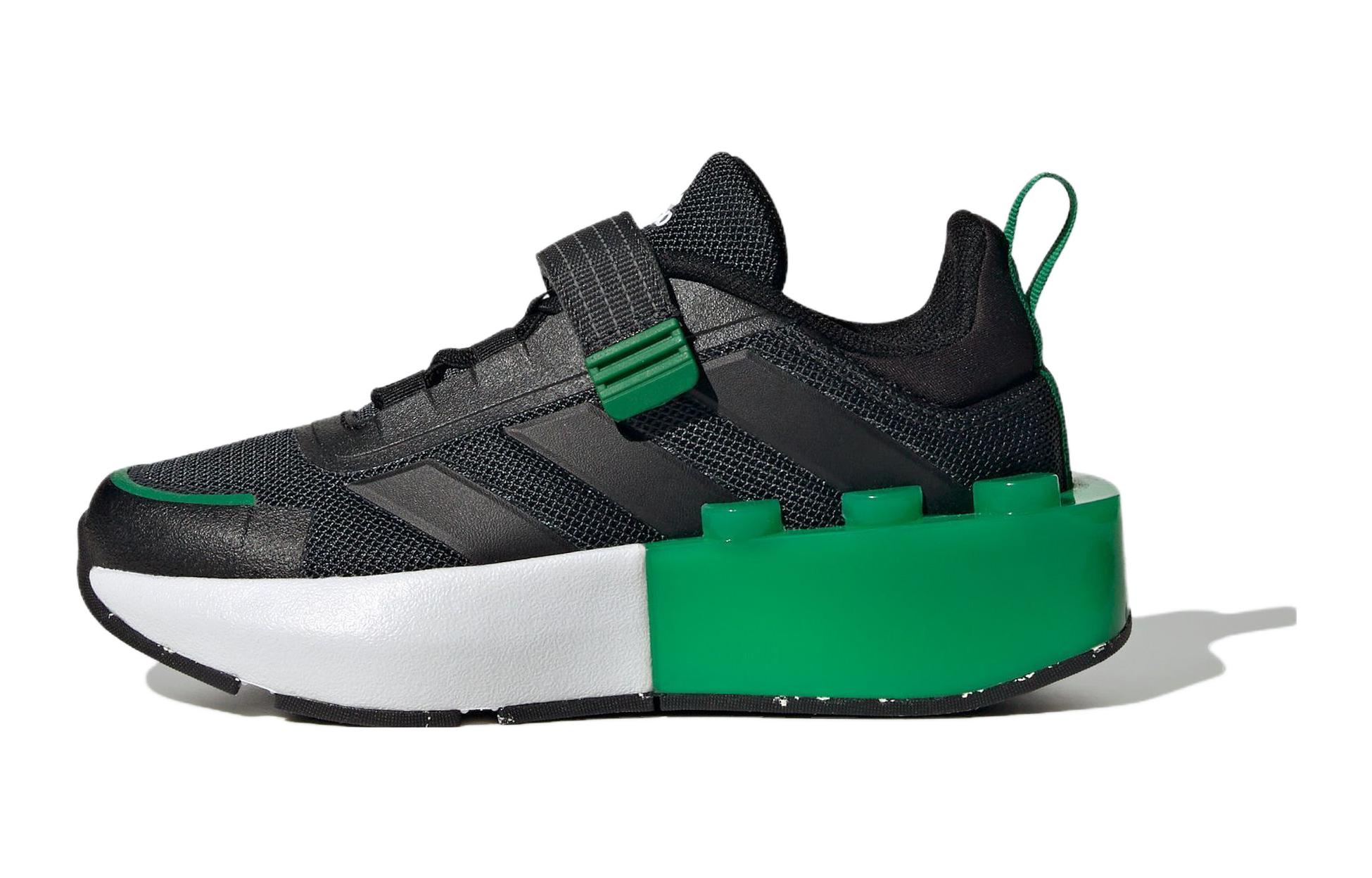 

Adidas Детские кроссовки LEGO x Tech Rnr, износостойкие, низкие, цвет: черный, зеленый
