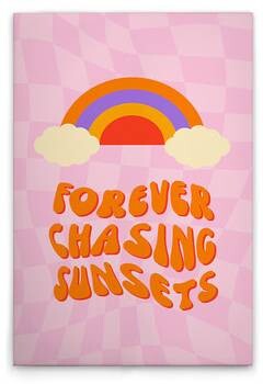 

Картина на холсте A.S. Création Sunsets цвет rosapinkorange