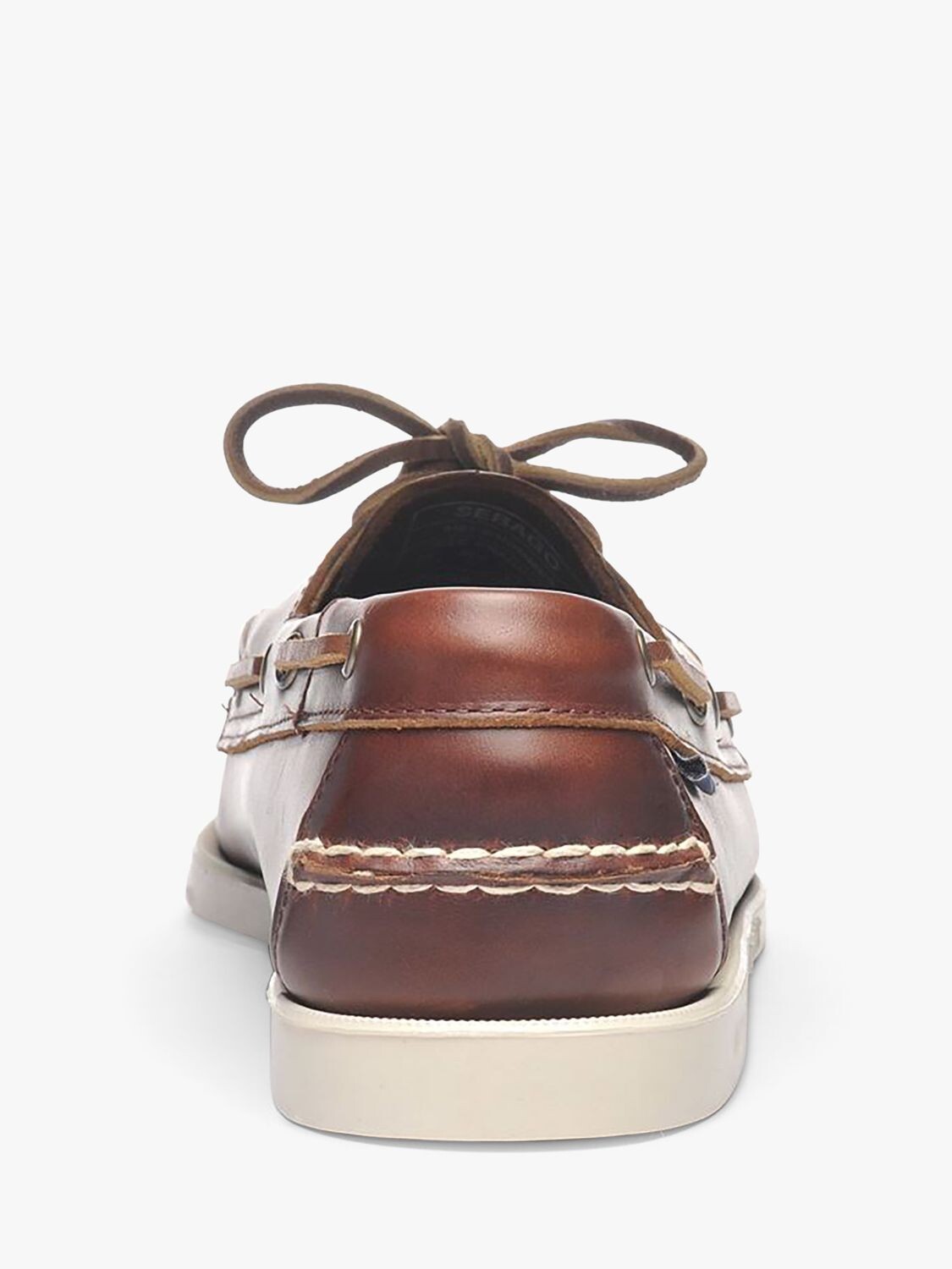 Кожаные топсайдеры Sebago Docksides FGL, вощеный коричневый цвет — фото 3