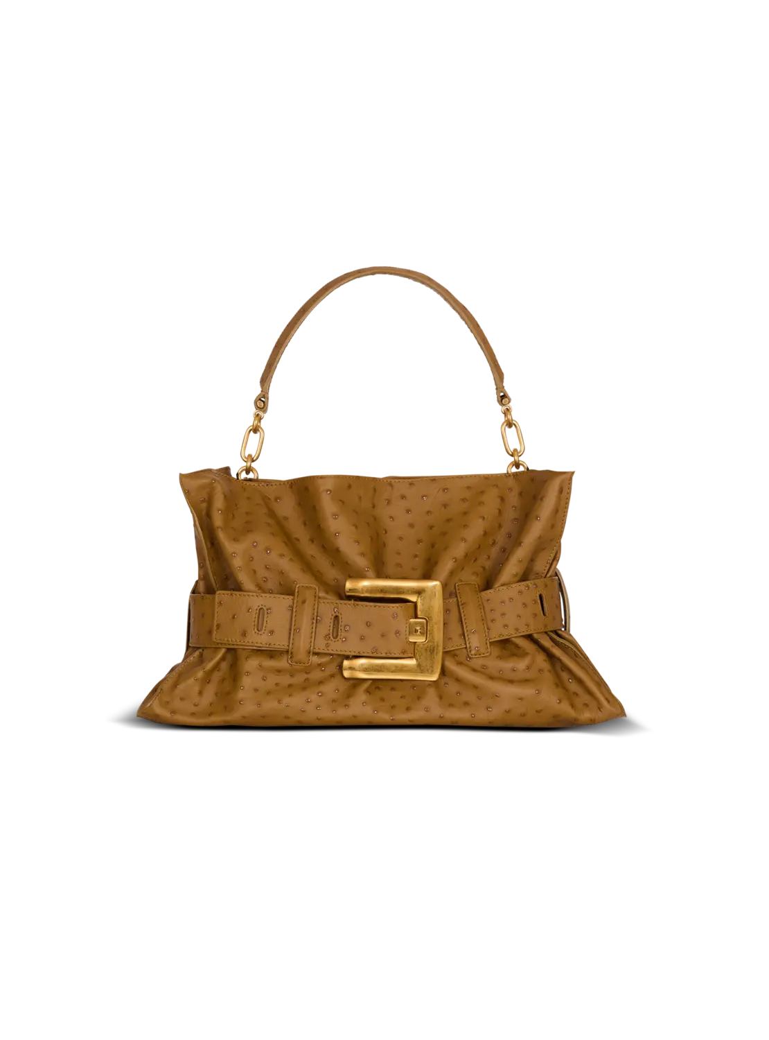 

Сумка Medium Anthem из тисненой телячьей кожи Balmain, коричневый