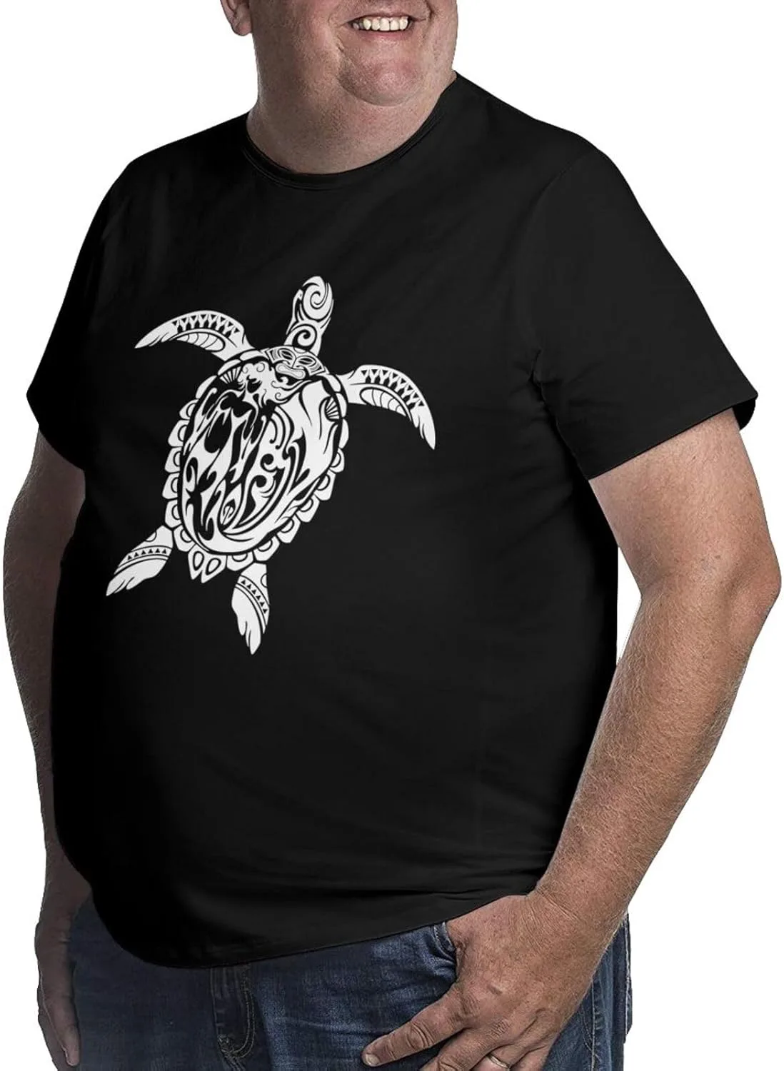 Футболка мужская Ocean Tribal Hawaiian Sea Turtle, летняя, с коротким рукавом — фото 2