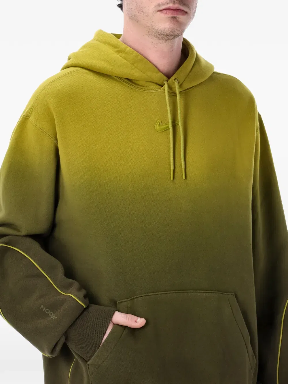 Толстовка X nocta из флиса Nike, зеленый — фото 3