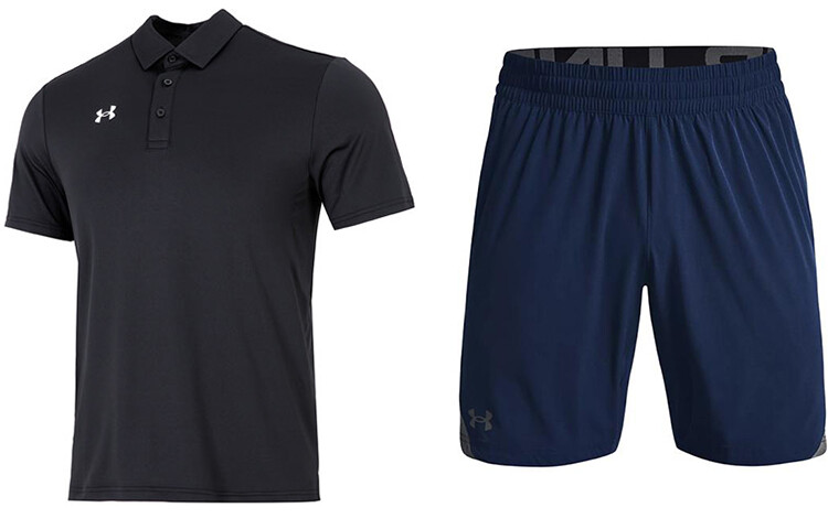 

Мужская повседневная спортивная одежда Under Armour, цвет Black and Dark Blue