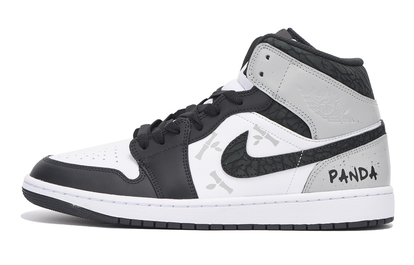 

Кроссовки Air Jordan 1 Vintage Basketball Shoes Men Mid-top Black, светло-серый