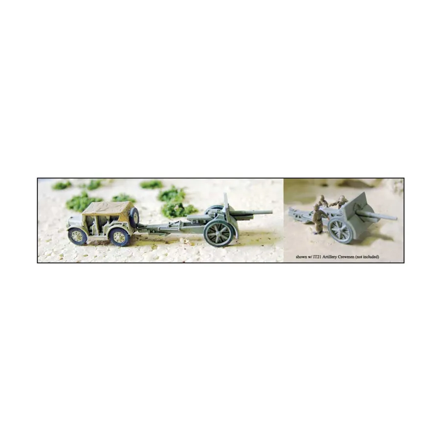 

105-мм пушка с ЗУР TL 37, WWII Micro Armour - Italian (1:285)