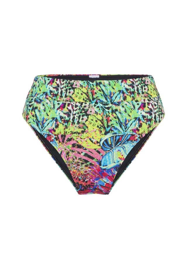 

Трусики бикини с высоким вырезом Lingadore, цвет tropic floral