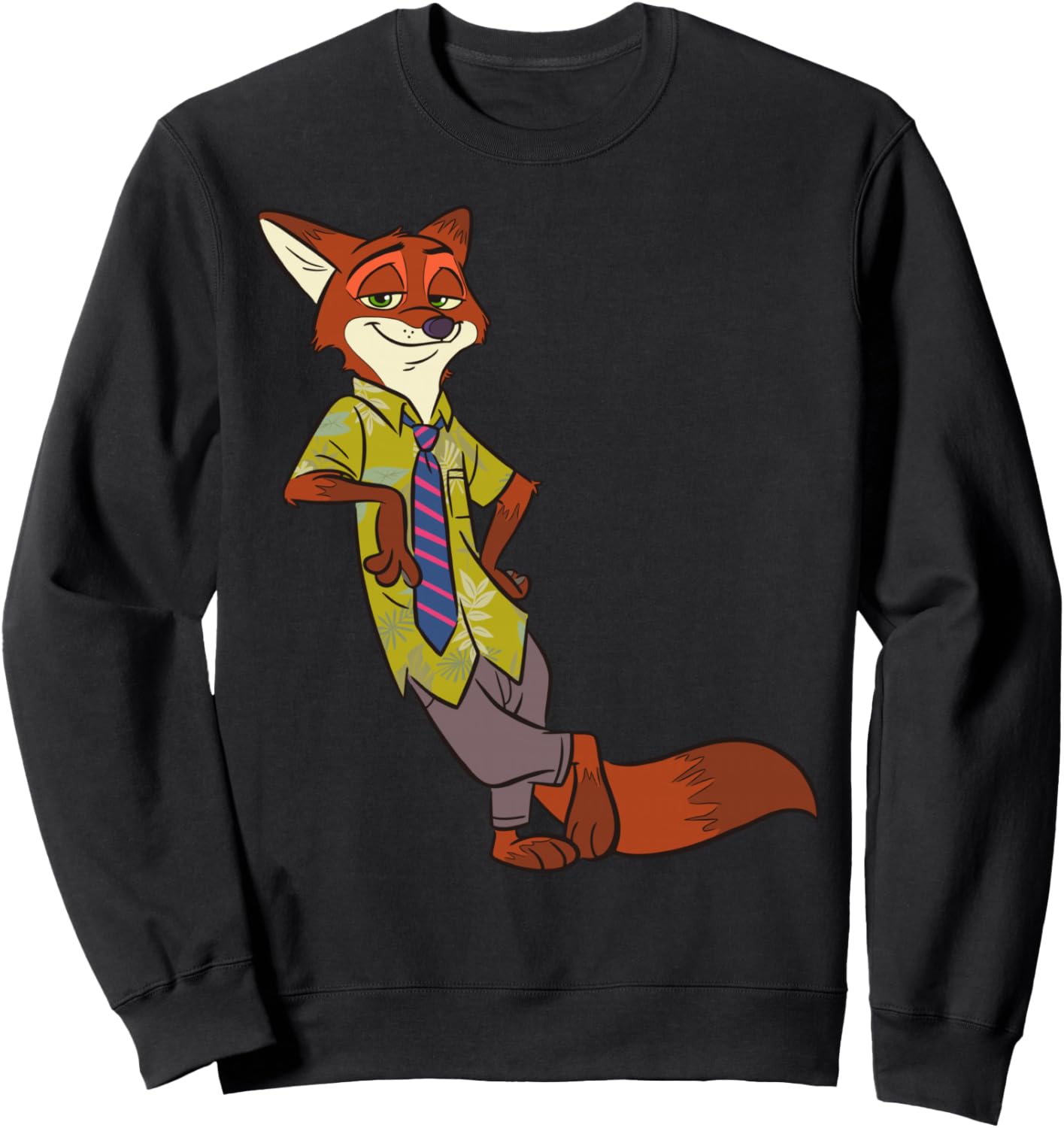 

Толстовка Disney Zootopia Cool Fox Nick Wild Tilted, черная, Черный, Толстовка Disney Zootopia Cool Fox Nick Wild Tilted, черная
