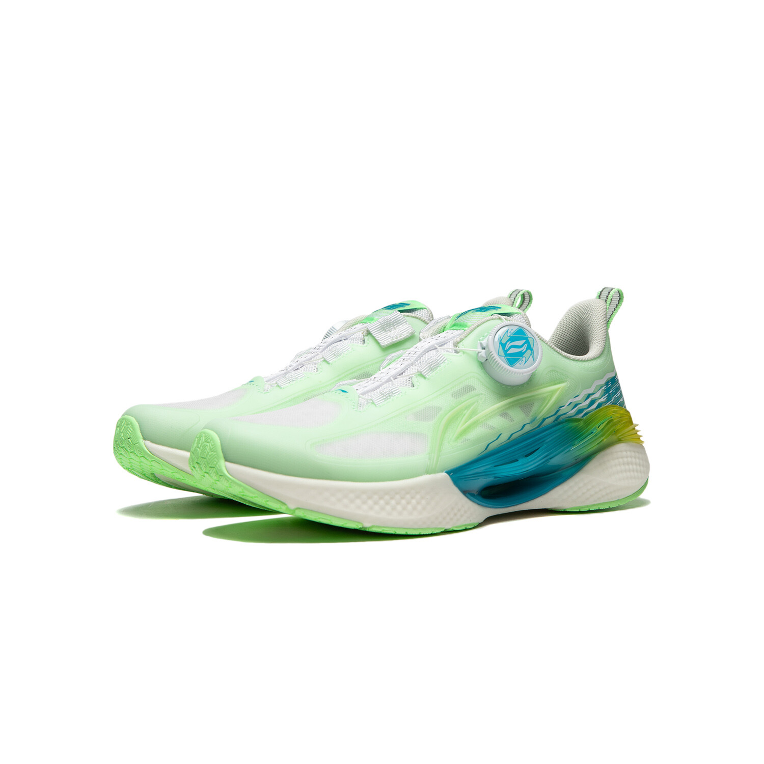 Кроссовки Step On The Stars Pre Kids GS Low-top Fluorescent Light Fluorescent Green Lining Young, зеленый — фото 3