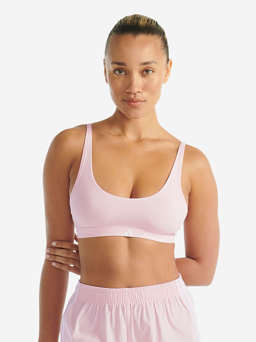 Бюстгальтер-бралетт ADIDAS SPORTSWEAR Scoop Bralette Sport Active Essentials , Rose — фото 2