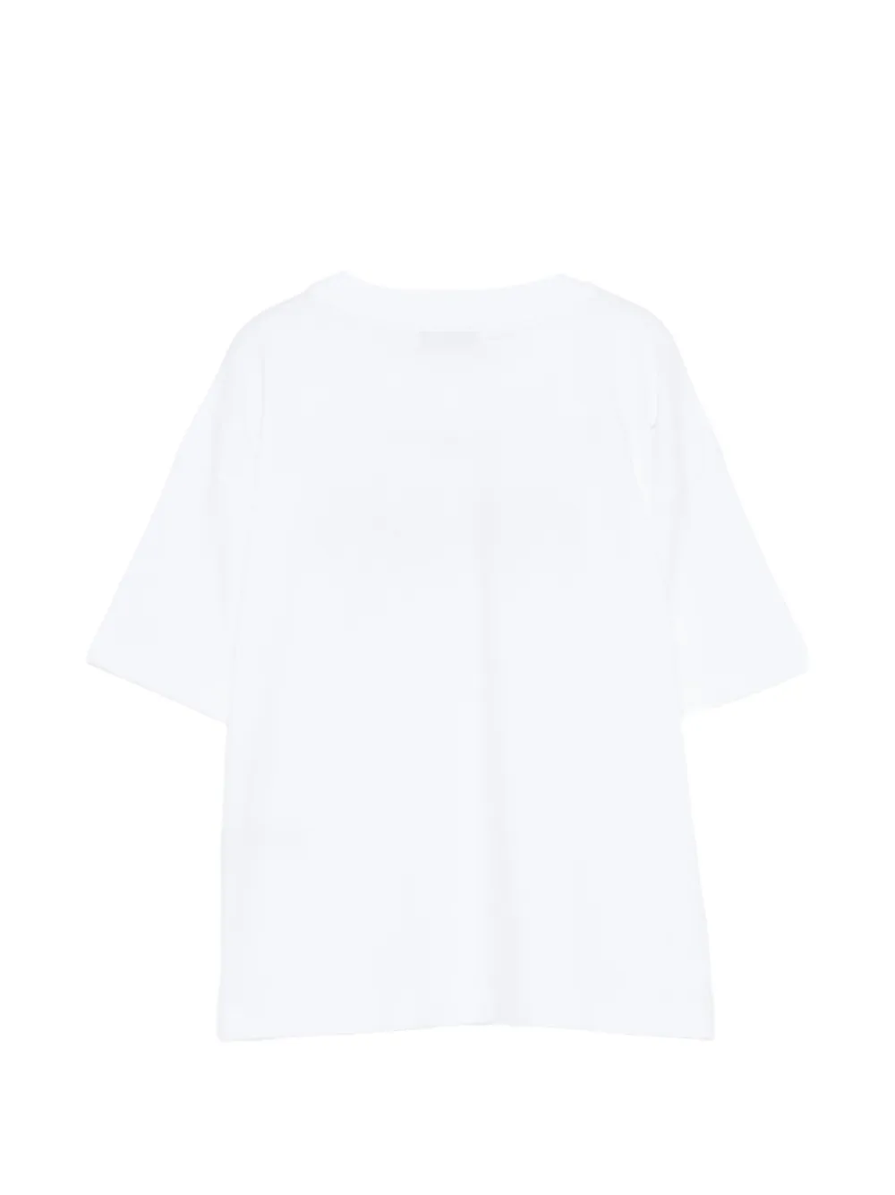 Футболка с круглым вырезом и цветочным принтом Msgm Kids, белый — фото 2