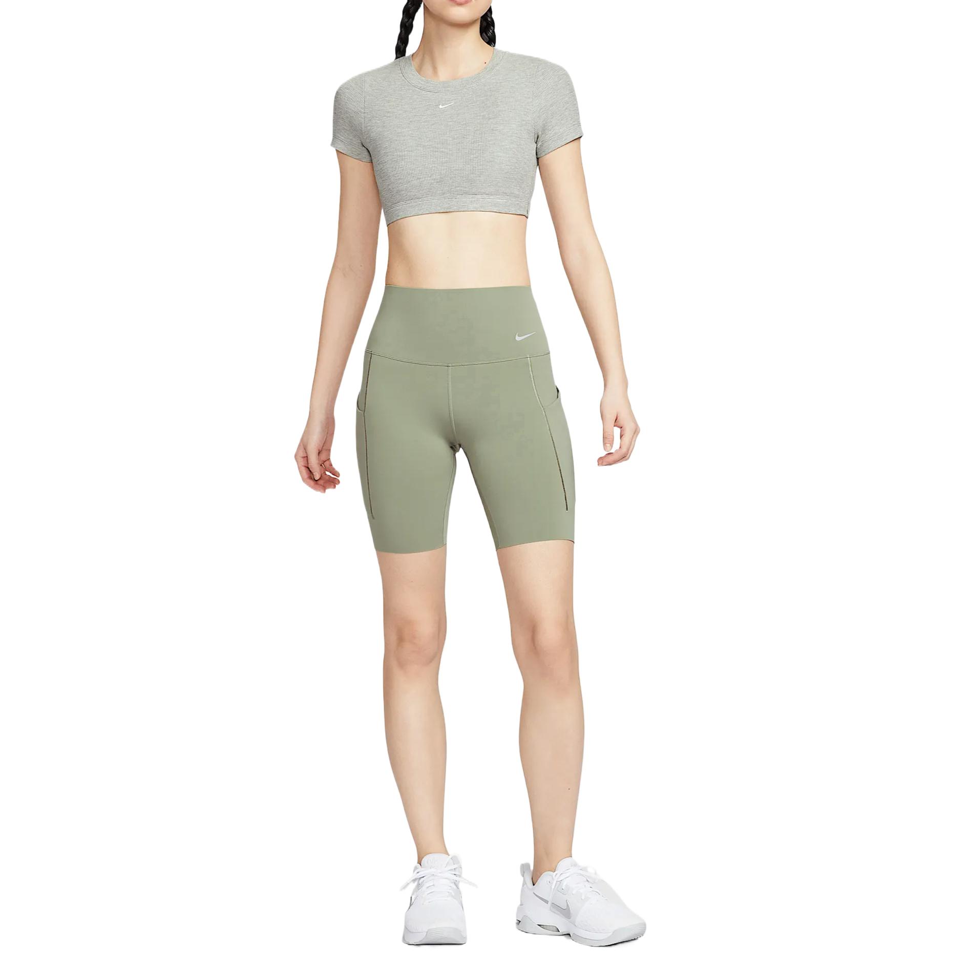 Классические спортивная майка Sportswear для женщин Dark Gray Nike, темно-серый — фото 3