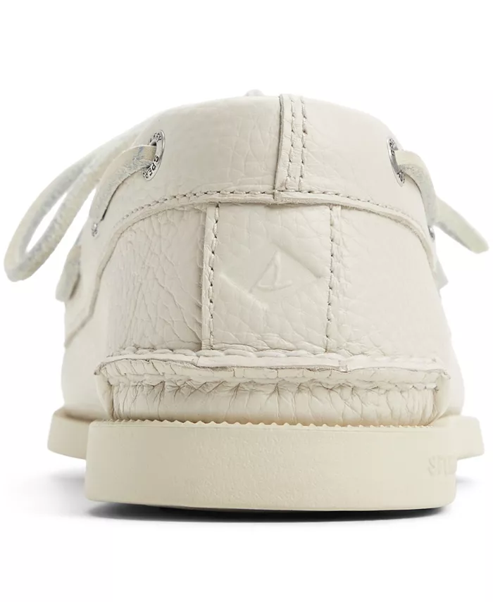 Мужские классические оригинальные лодочные туфли с 2 отверстиями Authentic Original 2-Eye Boat Shoe Sperry, белый — фото 3