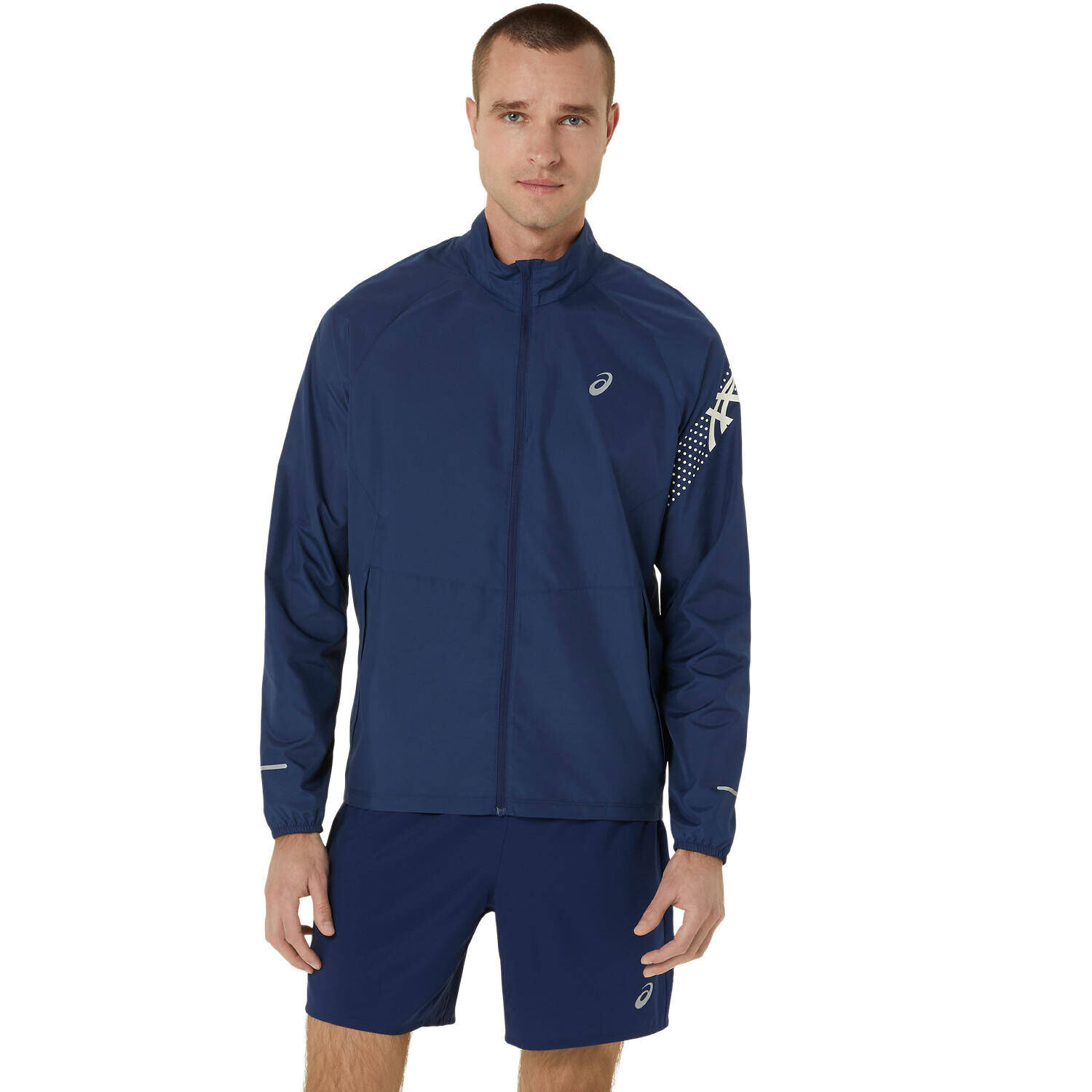 

Значок беговой куртки Asics, синий