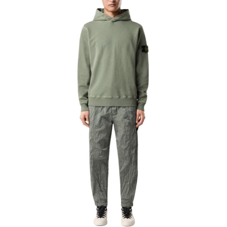 STONE ISLAND Вязаные спортивные штаны мужские sage green — фото 3