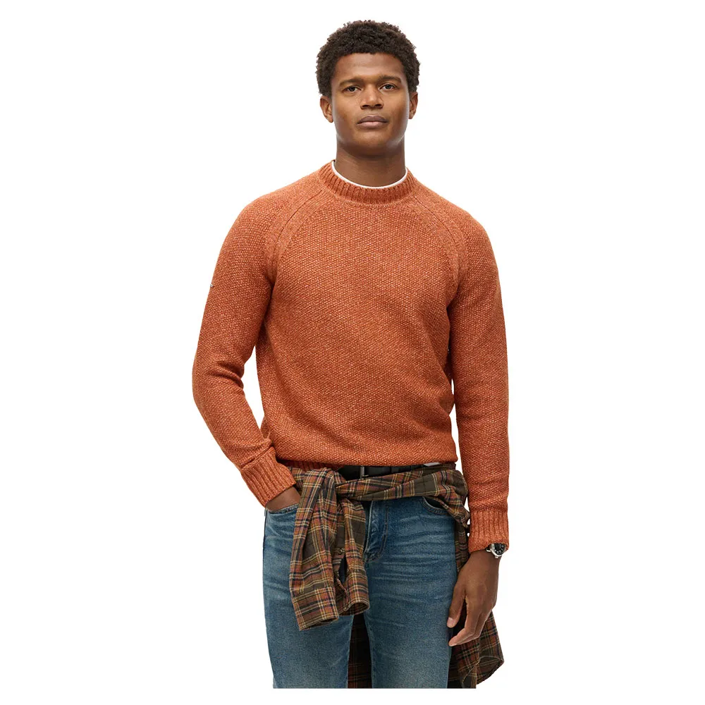 

Свитер Superdry Chunky Raglan, коричневый