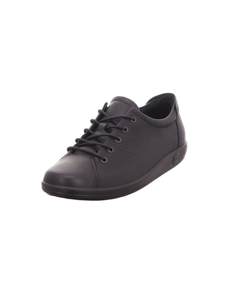 

Элегантные туфли на шнуровке Ecco, цвет black with black sole
