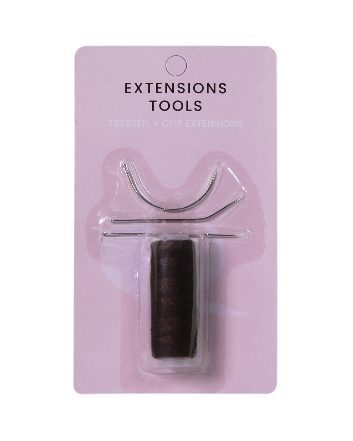 Накладные волосы nadel und faden im set für die extension weaving methode Hair2Heart, braun, количество 1 шт. — фото 3