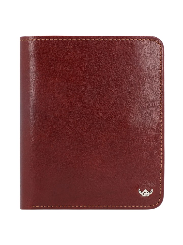 

Кожаный кошелек Colorado RFID 11 см табачного цвета Golden Head