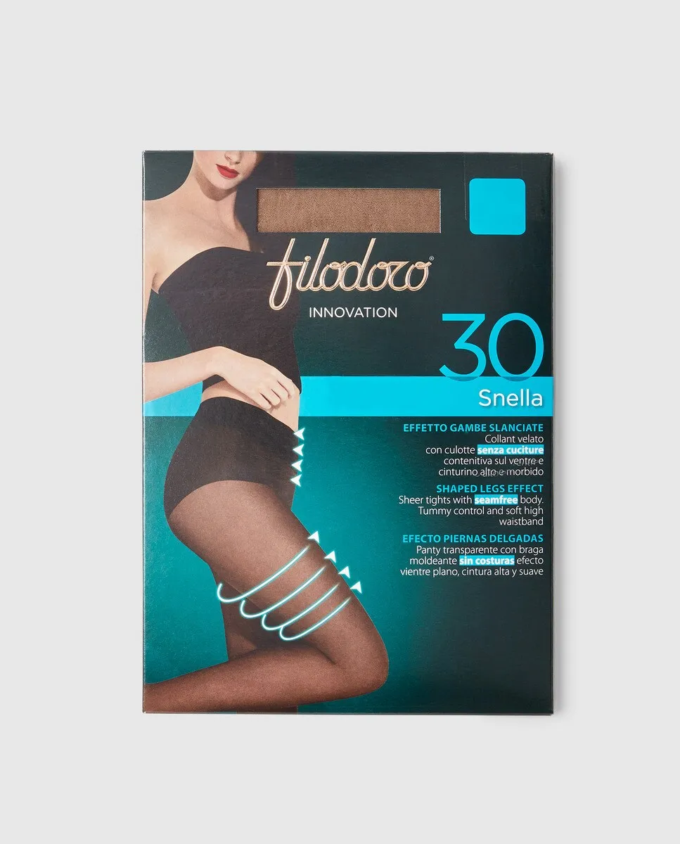 

Прозрачные трусики плотностью 30 ден Filodoro, коричневый