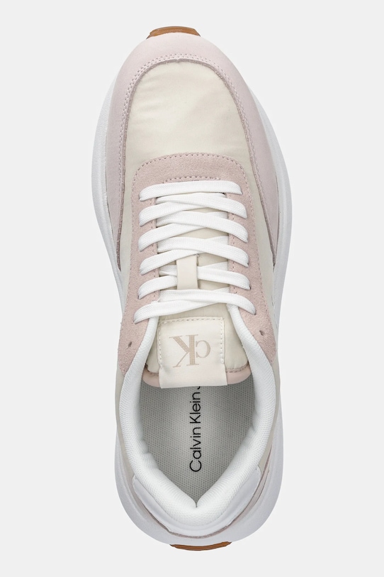 Кроссовки Athleisure Runner на шнурках микс WN Calvin Klein Jeans, бежевый — фото 4