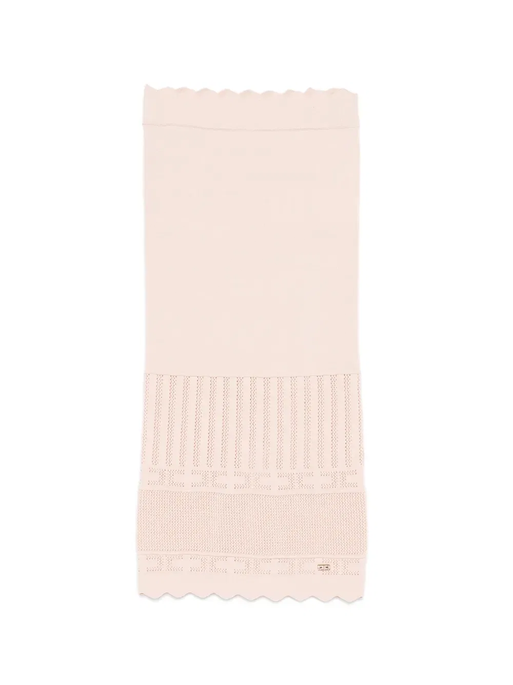 Юбка с фестончатым краем Elisabetta Franchi Kids, розовый
