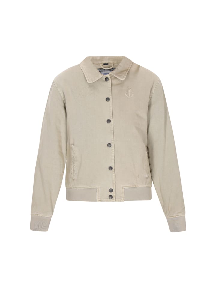 

Женская куртка светло-песочного цвета DreiMaster Vintage