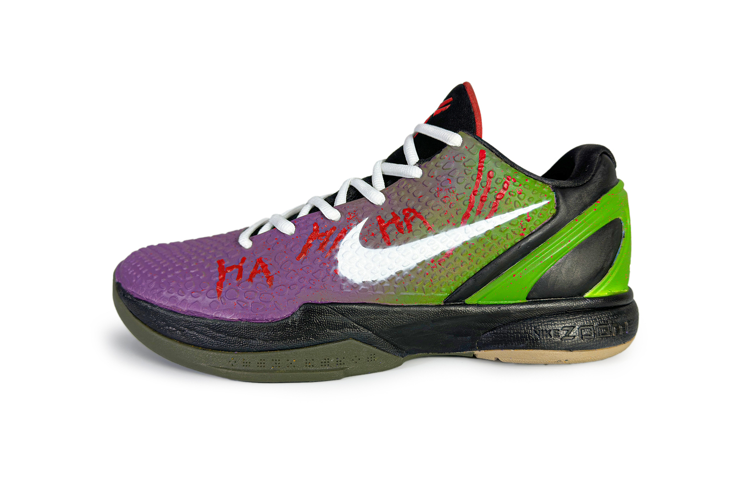 

Nike Кроссовки для баскетбола Zoom Kobe 6 Joker's Carnival Night Anti-Slip Wear-Resistant Low-Top Unisex фиолетовый зеленый красный