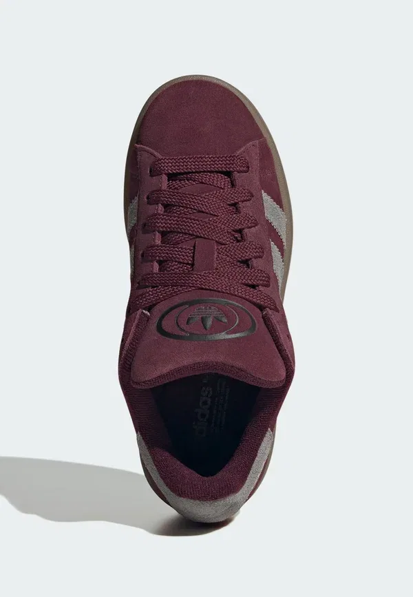 Кроссовки Adidas Originals Campus 00s, бордово-хаки с тремя вставками — фото 3