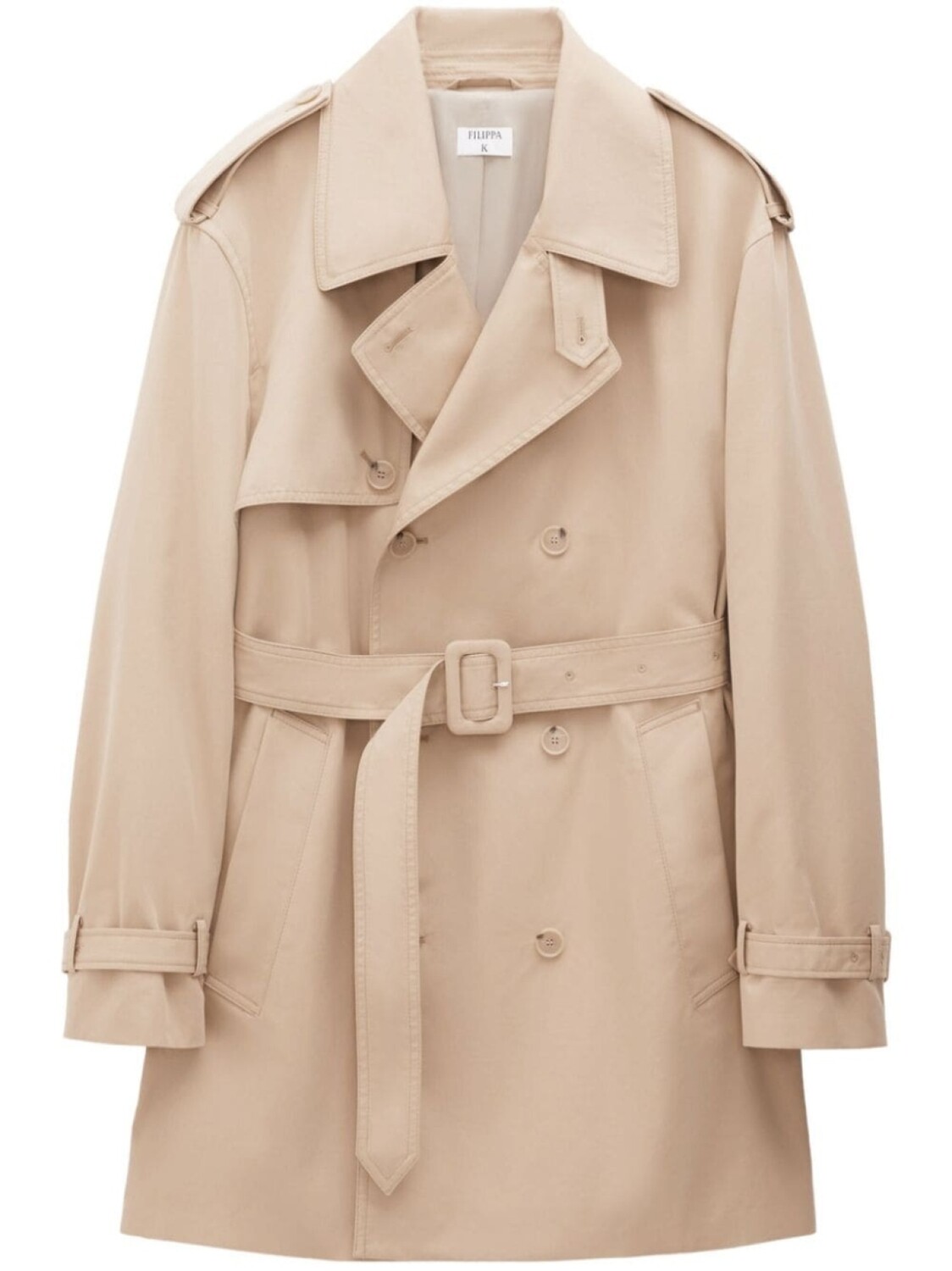 

Filippa K укороченный тренч, серый