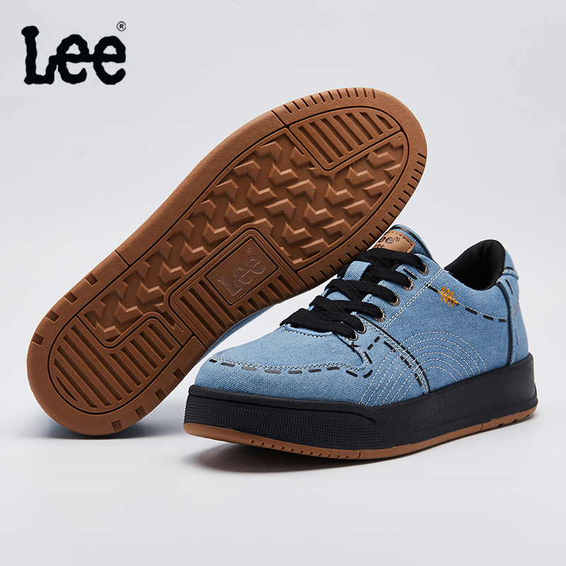 

Мужские тёмно-синие скейтерские кроссовки Lee