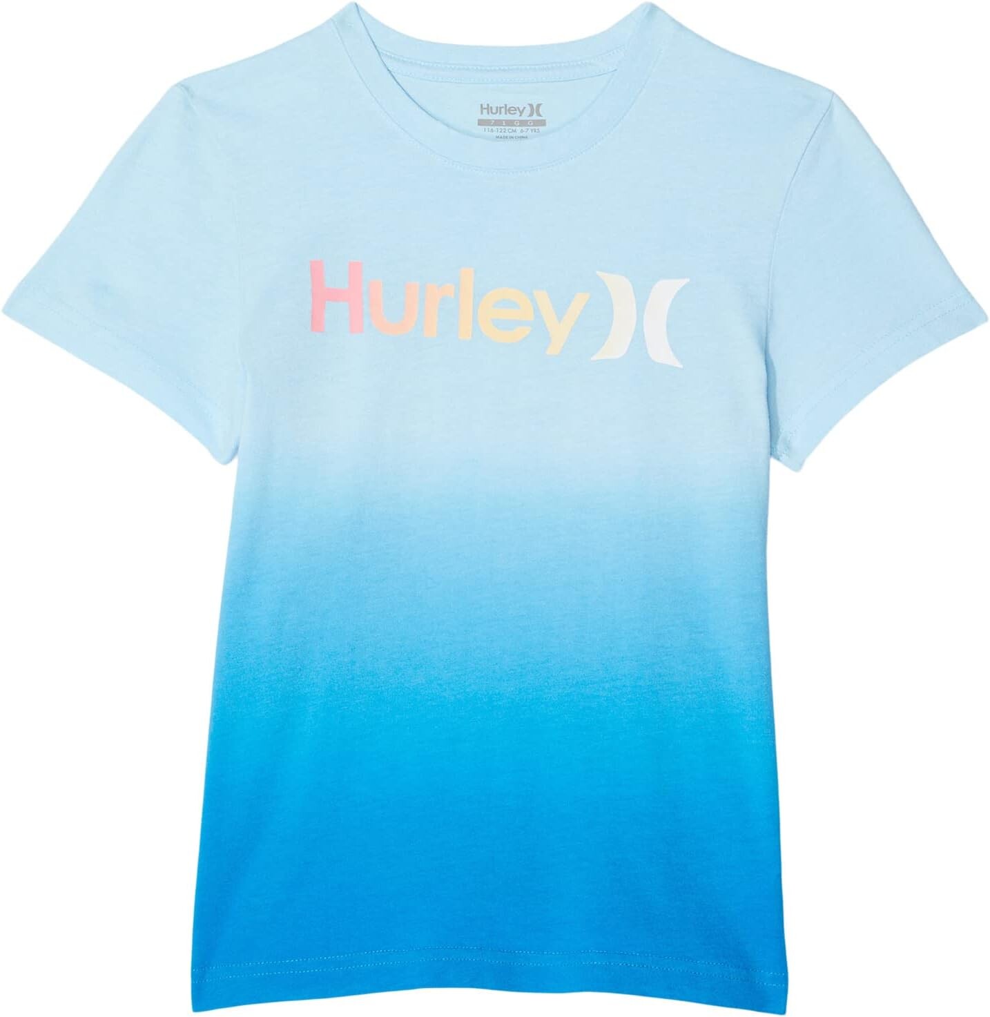 

Футболка Hurley One and Only Dip-Dye T-Shirt, цвет Blue Dream