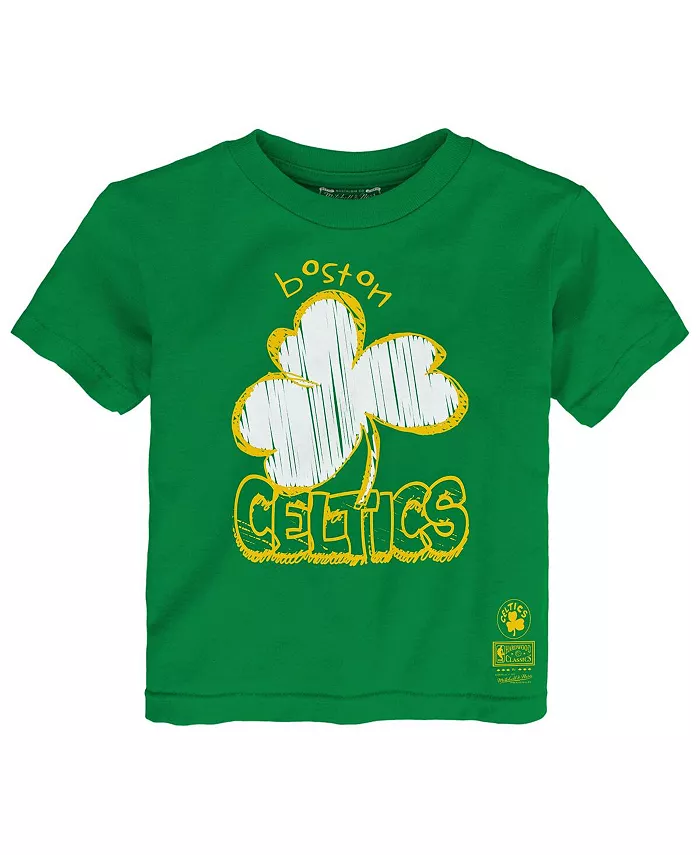 

Футболка для малышей с любимой командой Boston Celtics в цвете Kelly Green Mitchell & Ness
