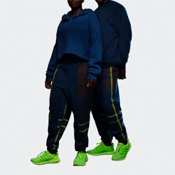 Спортивные штаны adidas originals x IVY PARK Crossover Contrast Color Stitching Bundle Feet Sports Pants/Trousers/Joggers Blue, синий — фото 3