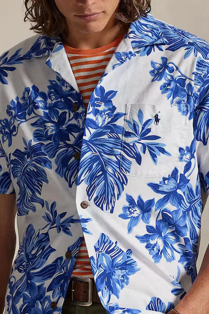 Рубашка из хлопка Polo Ralph Lauren, синий — фото 4