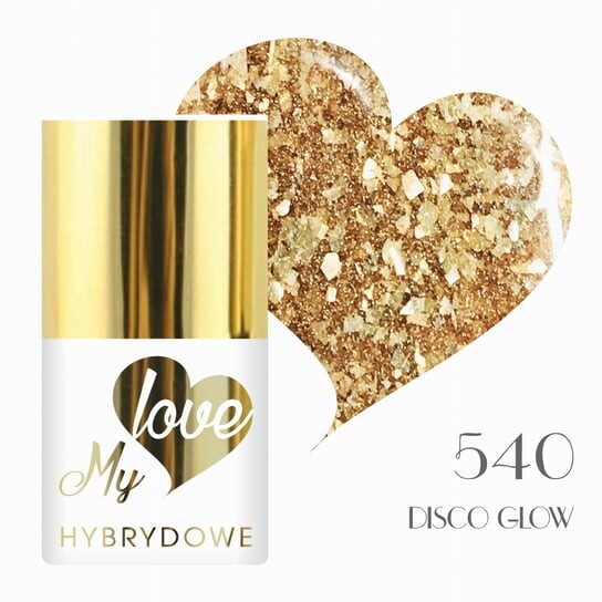 

Гибридный лак для ногтей Mylove UV/Led 540 Disco Glow, SUNFLOWER
