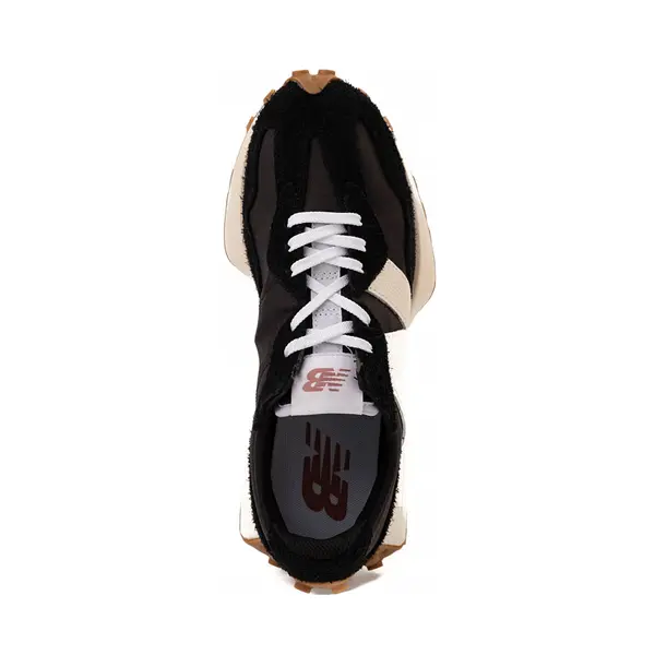Кроссовки Womens New Balance 327 Athletic Shoe, черный/белый/минерально-красный — фото 2