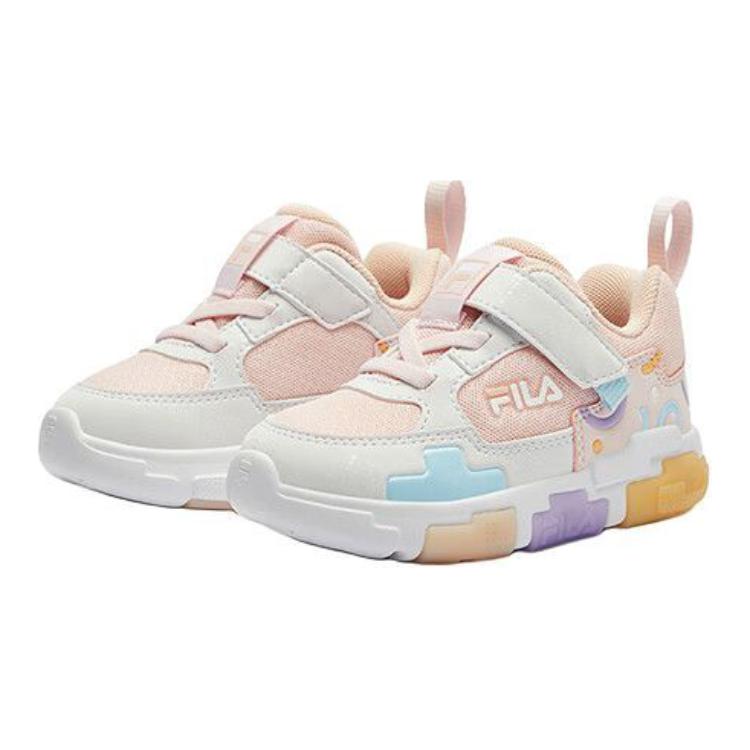 FILA KIDS Низкие детские кроссовки с защитой от ударов и истираний, розовые — фото 3