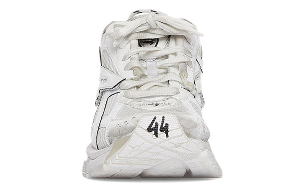 Кроссовки runner sneakers 'white mesh and nylon' Balenciaga, белый — фото 3
